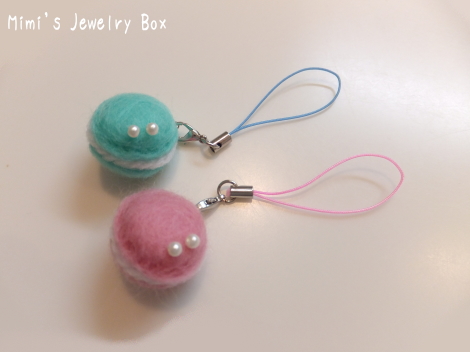 羊毛フェルト マカロンストラップ – Mimi's Jeweily Box